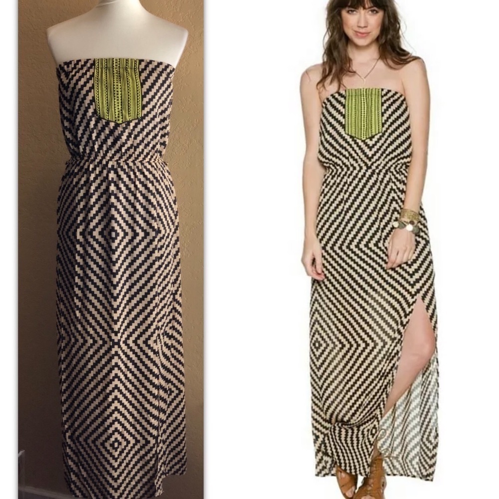 THML Women’s LAYLA Strapless Maxi Dress Size M